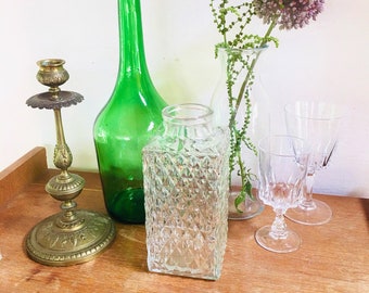 A vintage whiskey decanter