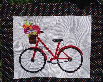 Bicycle Quilt Wall Hanging