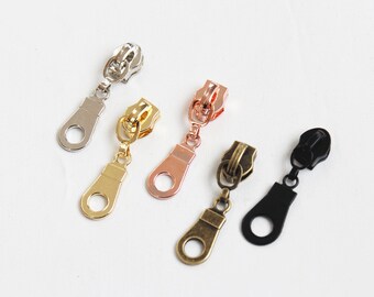 Non locking Zipper Pulls for Nylon Coil Zippers, Purse Zipper Pulls, Nylon Zipper Pulls