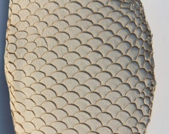 Genuine fish Tilapia leather subtle khaki leather skin