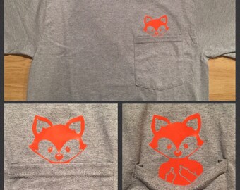 Fox Middle Finger Pocket T Shirt
