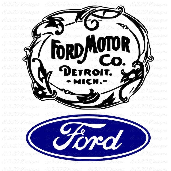 Download Ford Old School and Ford Oval Logo Emblem SVG DXF Cut File