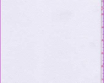 White Twill Weave Knit, Fabric By The Yard