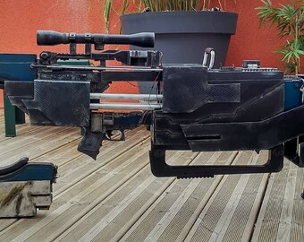 Rocket Raccoon Gun Pepakura