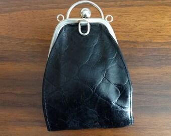 Small, Black Leather Purse