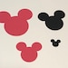 Mickey Mouse Minnie mouse head die cuts, craft making, scrapbooking, cards, confetti, table decor, parties, birthdays