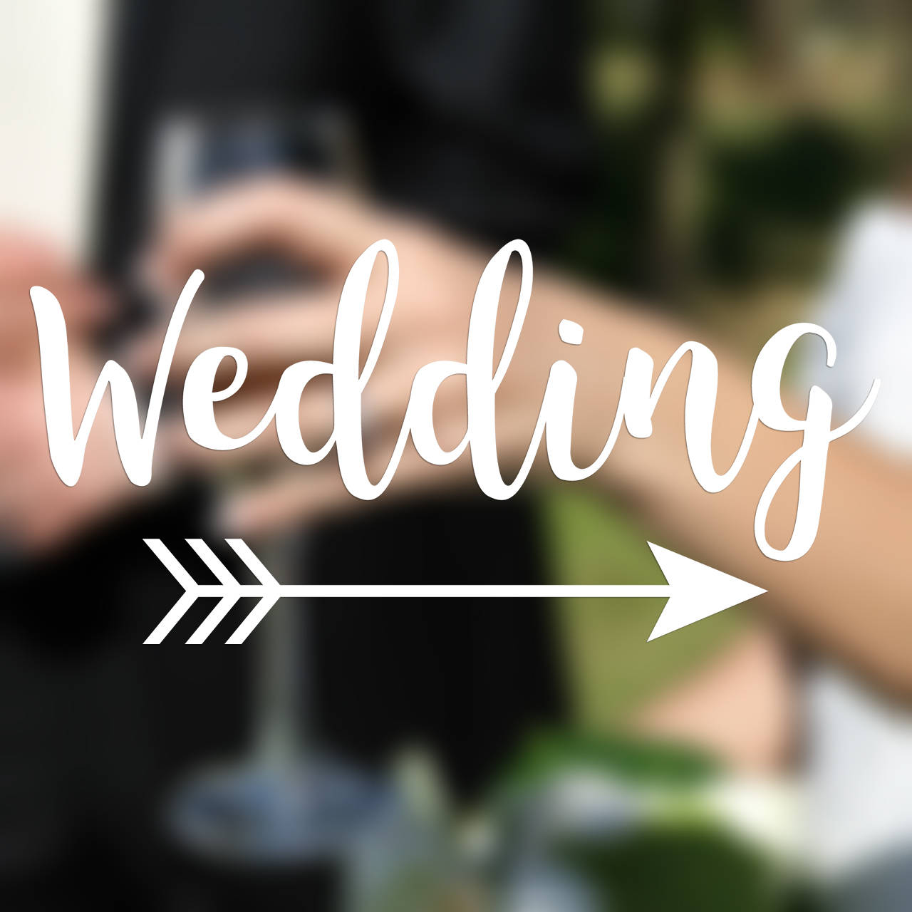 Custom Wedding Sign Vinyl Decals