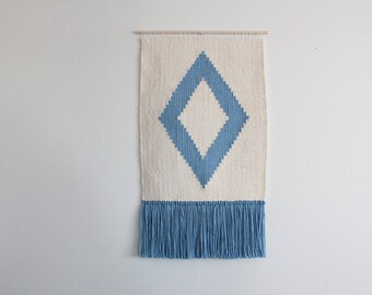 Light Blue Woven Wall Hanging