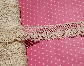 Antique Lace Vintage Lace Trim Cluny Lace Cotton Scalloped Lace Ecru