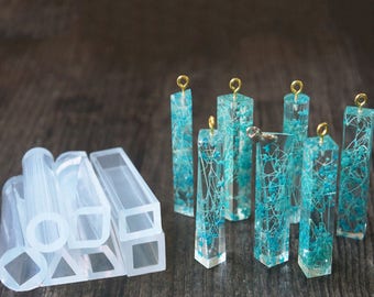 5 Pieces Resin Molds for Jewelry Necklace Pendant, epoxy resin mold for jewelry