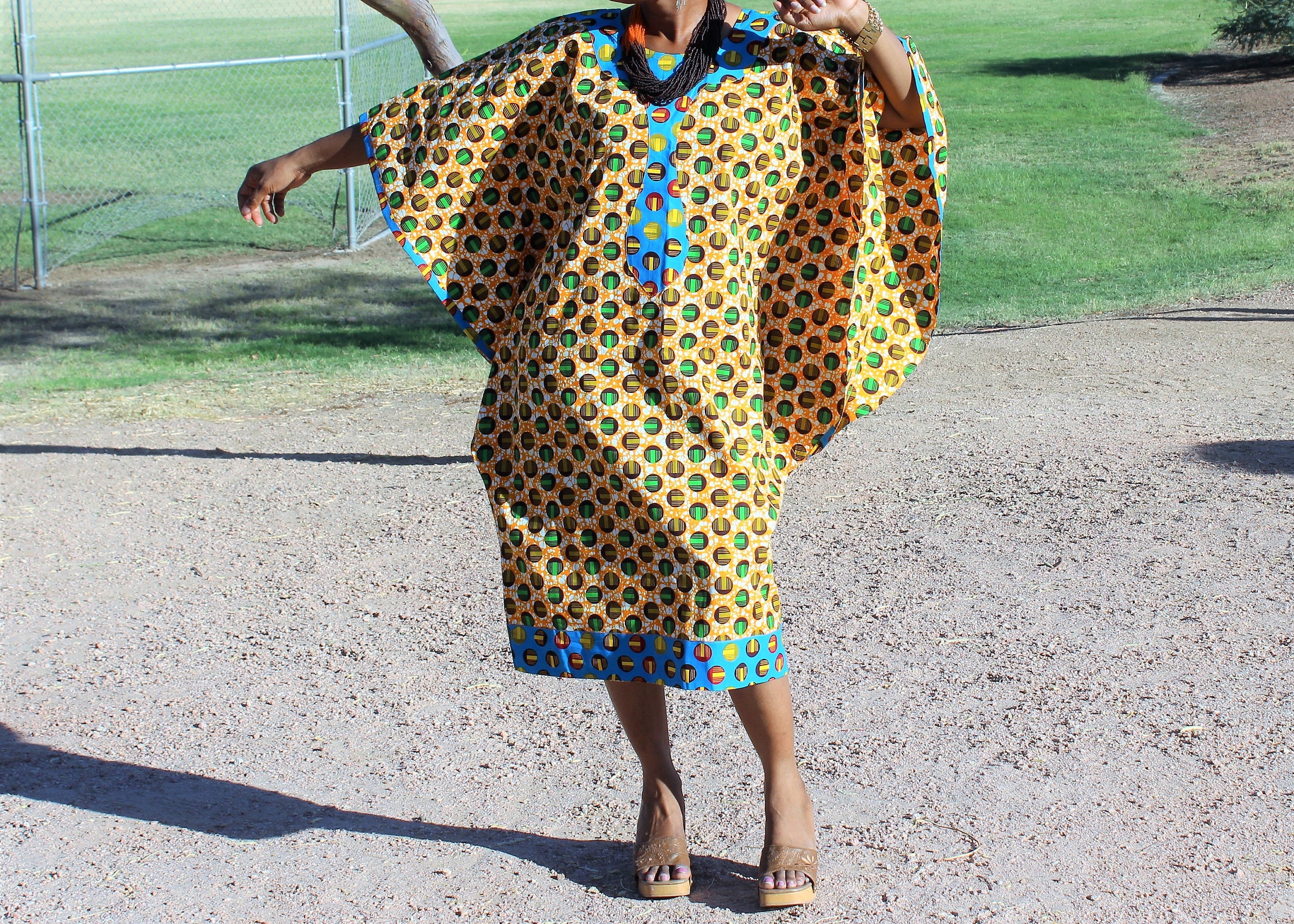 ankara caftan gown