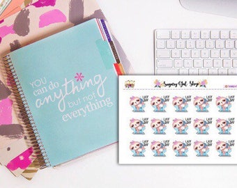 Lazy Day Sloth Planner Sticker Sheet