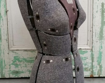 BOGO 40% OFF // Vintage Sally Stitch Push Button Adjustable Dress Form - Size A - 1950s - USA