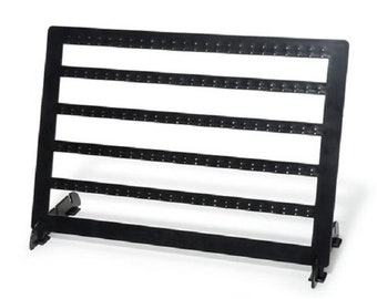 1 Black Acrylic Earring display 13 1/4 x 9 3/4 x 5 inches NEW Holds 120 pair