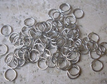 500 Silver metal 10mm rings