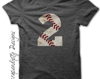 Baseball Number Iron on Transfer - Iron on Custom Baseball Shirt / Baseball Mom Tshirt / Baseball Birthday Party / Moms Tball Shirt IT421