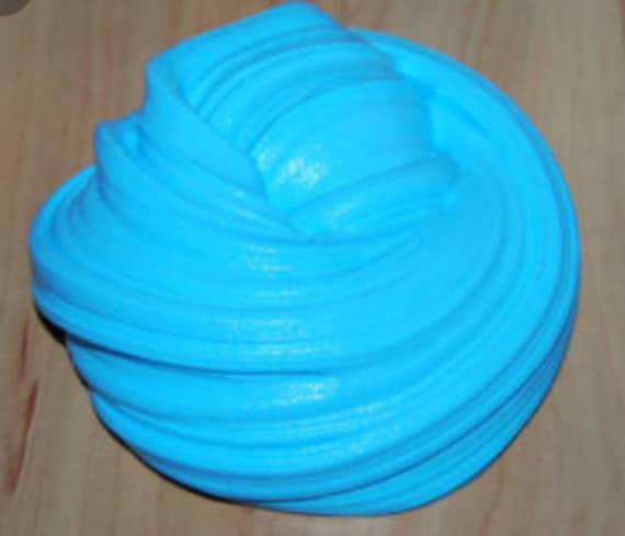 Blue fluffy slime