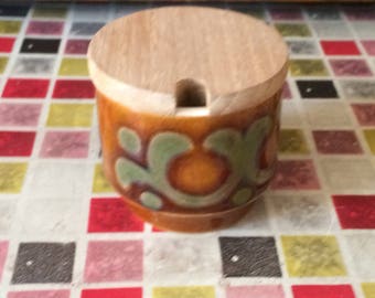 Hornsea Mustard Pot - Bronte Design - 1977
