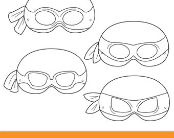 Ninja Mask Coloring Pages