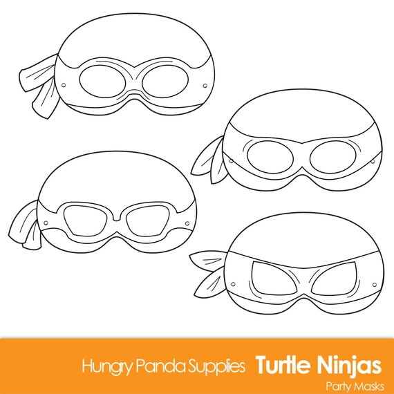 Turtle Printable Coloring Masks turtle mask turtles ninjas