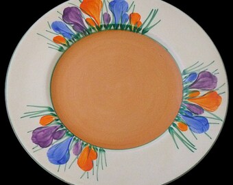 Clarice Cliff Autumn Crocus Plate