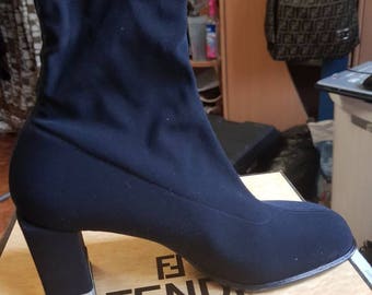 Fendi streitch heel boots vintage