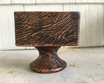 Vintage *RARE* McCoy Faux Bois Planter
