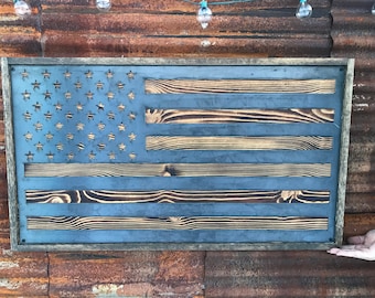 Rustic Metal Wood Flag, USA Flag, American Flag Sign, Wood Flag Decor, Farmhouse decor, Office Flag, Gunmetal Flag, Large Metal Wall Flag