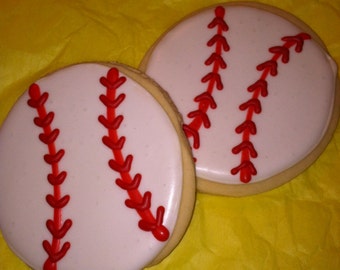 Baseball Cookie Favors-2 Dozen