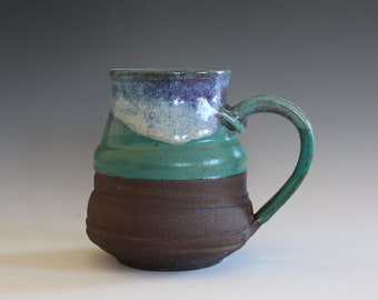 LARGE Pottery Mug, 20 oz, handmade ceramic cup, handthrown mug, stoneware mug, pottery mug, unique coffee mug, ceramics and pottery