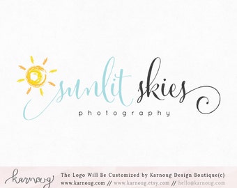 Sun Logo Sun Watermark Photography Logo Premade Logo Watermark Logo Business Logo Branding Logo Custom Logo Logos and Watermarks