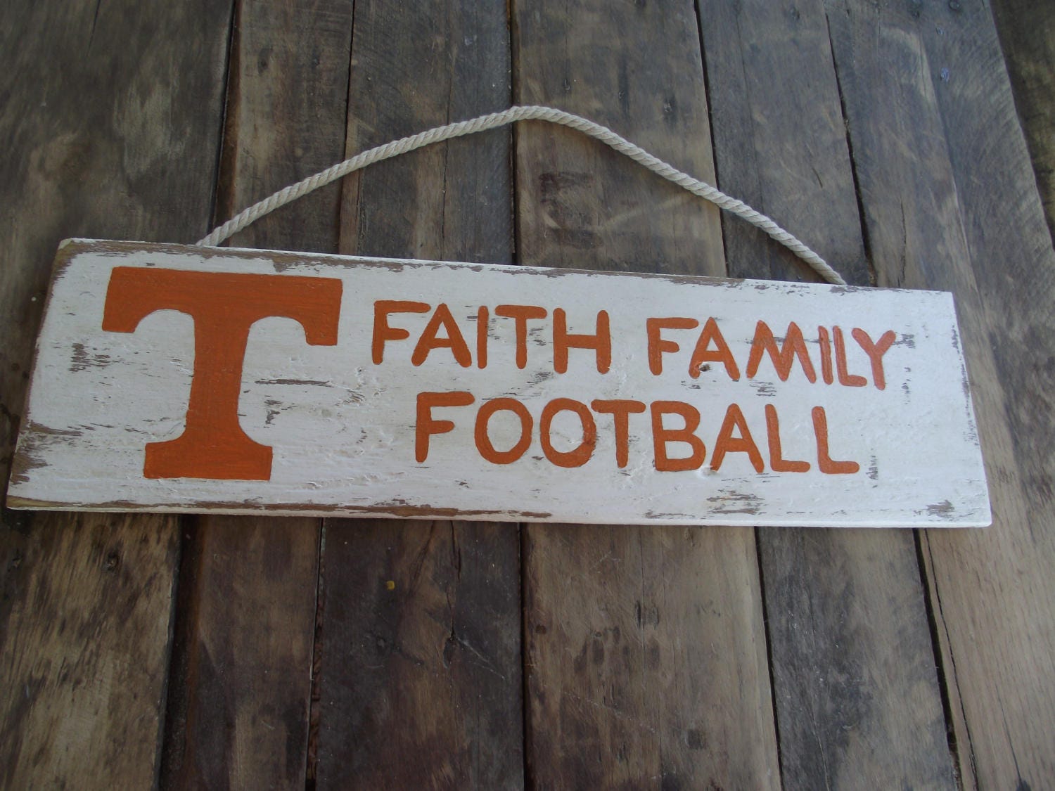 Tennessee Volunteers football sign Vols wood sign