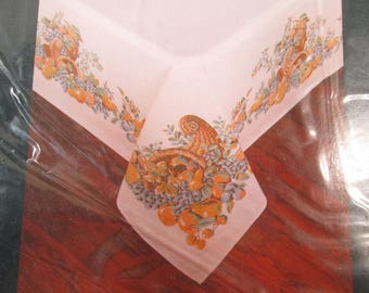 Vintage Tablecloth, Thanksgiving Table Linen, NOS