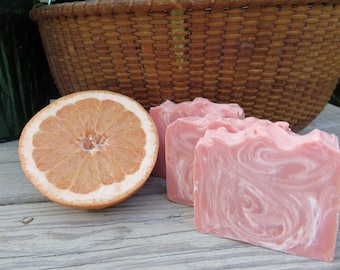 Pink Grapefruit Soap, All Natural Soap Handmade Soap Bar Soap, Cold process Soap Homemade Soap Artisan Soap, New Hampshire Soap, Bath