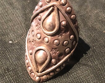 Tibetan jewelry pure silver handmade ring '