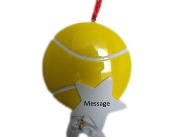 Personalized Tennis Star Ornament