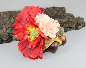Vintage inspired rockabilly hair flower/Hairflower "Moni"