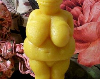 Beeswax Large Fertility Goddess Venus of Willendorf Candle