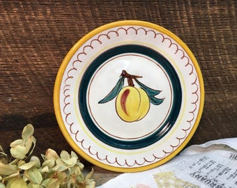Stangl Pottery Dessert Plate/Fruit/Peach/Wall Plate/Made in USA