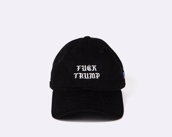 Fuck Trump Dad Cap // Black