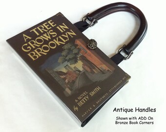 A Tree Grows In Brooklyn Recycled Book Purse - Classical Literary Gift - Book Cover Handbag