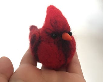 Needle Felted Cardinal