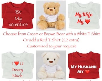 etsy personalised teddy