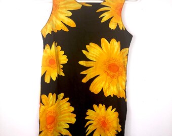 Vintage 90s sunflower fringe beach top