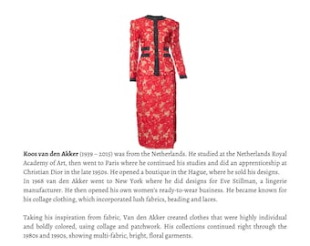 Vintage Koos van den Akker skirt suit, KOOS COUTURE