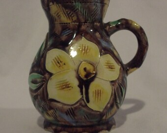 Vintage Porcelain Hand Painted Pitcher~Signed by the Artist~Dogwood Flower