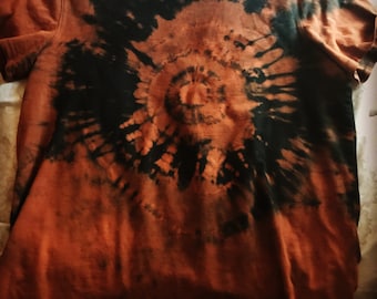 Tie dye bleach design Tee