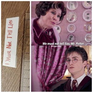 Harry Potter i must tell no lies tattoo form umbridge scene