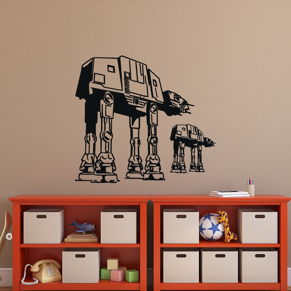 At At Walker Wall Decal Star Wars At At Walkers Decal Wall