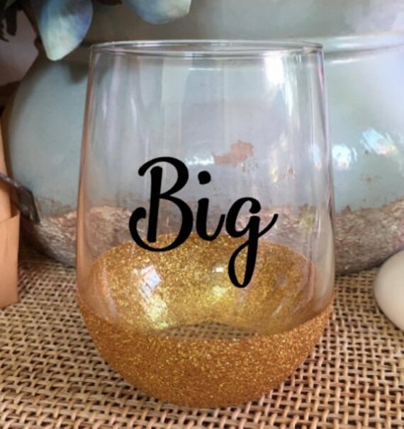 Big Little Gift Stemless Wine Glass Wine Cup Big Little